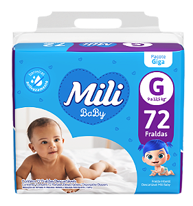 FRALDA MILI BABY GIGA G 72 UND