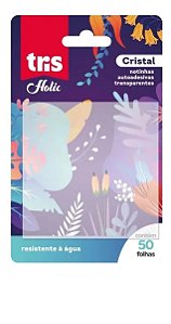 NOTAS AUTOADESIVAS TRIS HOLIC TRANSPARENTE CRISTAL 50 FOLHAS