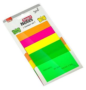 BLOCO Smart Notes 76x76mm Transparente neon 40fls brw