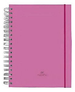 Caderno Universitário Smart DAC Vision Rosa 80 Folhas