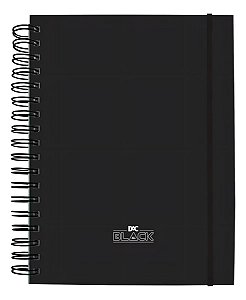 Caderno Colegial Smart DAC All Black 80 folhas