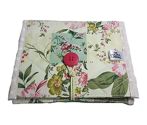 Porta Absorventes de Tecido Floral