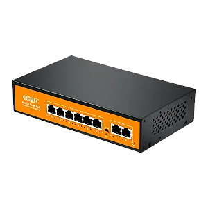 SWITCH HAIZ 6 PORTAS POE + 2 UPLINK HZ-1008GBPOE
