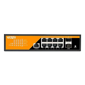 Switch POE Gerenciável Haiz 8 Portas + 2 SFP + Console HZ-G0802GM-POE
