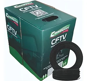Cabo Multicâmeras Preto Condutti Trançado 4pares 24awg 300m