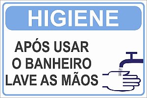 Placa Banheiro Higiene