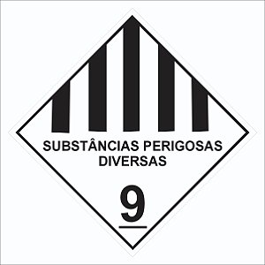 Placa Produto Substância Perigosa para Veículos