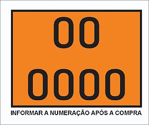 Placa ONU para Transporte de Carga