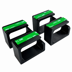 Organizador de Cabos com Fixação Adesiva 3M em PETG – Suporte para Fios de Mesa PC Gamer e Escritório