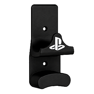 Suporte de Parede para Controle PS5 e Headset Preto PETG Setup Gamer