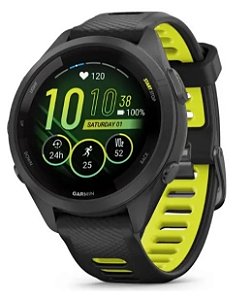 Relógio Monitor Cardíaco Garmin Forerunner 265s Amoled Preto 42mm