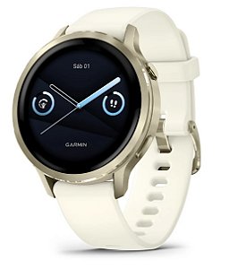Relógio Smartwatch Garmin Venu 4 Dourado Lunar 41mm