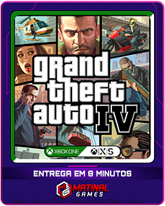 GRAND THEFT AUTO (GTA) IV - XBOX ONE - MÍDIA DIGITAL