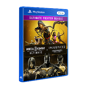 Pacote Mortal Kombat 11 Ultimate + Injustice 2 Ed. Lendária - PS4