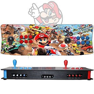 Fliperama Portátil Shark 2 Completo Mario Kart