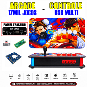 Arcade 2 in 1 - Controle USB / Controle 17 mil jogos