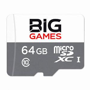 Micro SD 64gb com Sistema Big Games 2026 / 17mil Jogos