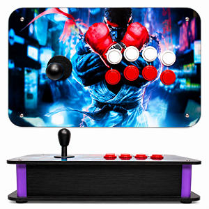 Controle Arcade USB Americano - Zero Delay - Ryu 01
