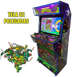 Fliperma Full 32 polegadas - Completo modelo Premium - Tartarugas Ninjas