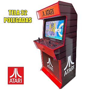 Fliperma Full 32 polegadas - Completo modelo Premium - ATARI
