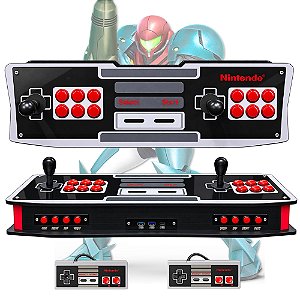 Fliperama Portátil Shark 2 Completo NES + 2 controles
