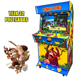 Fliperma Full 32 polegadas - Completo modelo Premium - Donkey Kong