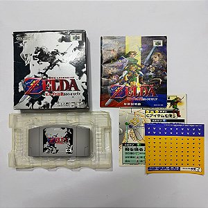 The Legend of Zelda Ocarina of Time Japonês Nintendo 64 – CIB Completo com Adesivos