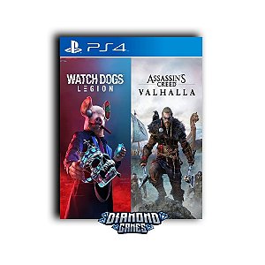 Bundle Assassins Creed Valhalla + Watch Dogs: Legion PS4 I VERSÃO DIGITAL