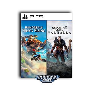 Pacote Assassins Creed Valhalla + Immortals Fenyx Rising PS5 I VERSÃO DIGITAL