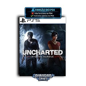 Pacote digital com UNCHARTED 4: A Thief's End e UNCHARTED: The Lost Legacy PS5 I VERSÃO DIGITAL