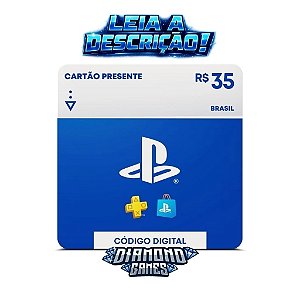 Cartão PSN R$ 35 Reais Playstation Network Brasil I LEIA A DESCRIÇÃO!