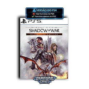 Terra-média: Sombras da Guerra Edição Definitiva PS5 I VERSÃO DIGITAL