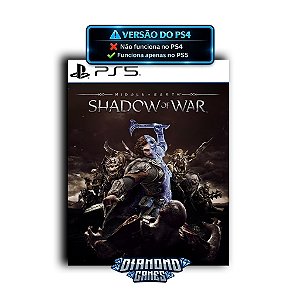 Terra-média: Sombras da Guerra PS5 I VERSÃO DIGITAL