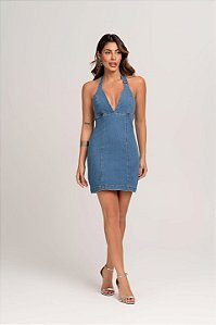 Vestido curto jeans