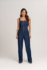 Macacão Wide Leg jeans