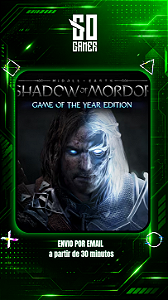 Terra-média: Sombras de Mordor - Edição Jogo do Ano PS4 ou PS5 - Mídia Digital