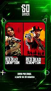 Red Dead Redemption e Red Dead Redemption 2 PS4 ou PS5 - Mídia Digital
