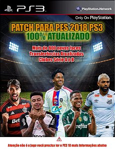 Option File Atualizado para PES 18 PS3