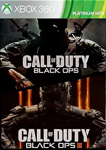 Call of Duty Black Ops 1 e 3 Xbox 360 Midia Digital