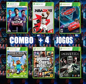 Combo NBA Jogos Xbox 360 Mídia Digital
