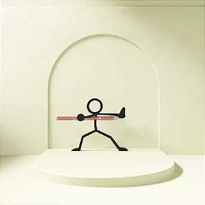 Porta Canetas Boneco Palito Lutador
