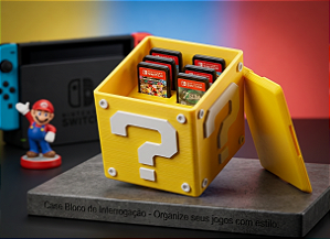 Case Cartucho Cubo Super Mario