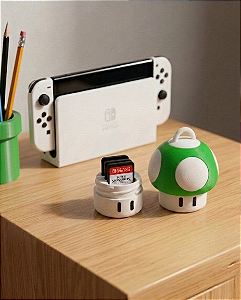 Case Cartucho Nintendo Switch Power-Up Verde