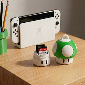 Case Cartucho Nintendo Switch Power-Up Verde