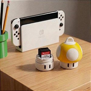 Case Cartucho Nintendo Switch Power-Up Amarelo