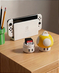 Case Cartucho Nintendo Switch Power-Up Amarelo