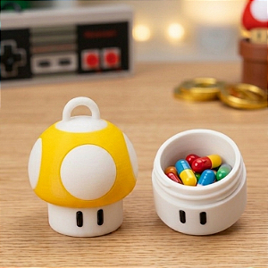 Chaveiro Container Power-Up Amarelo
