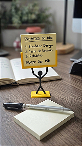 Porta Post it Boneco Palito