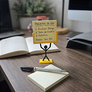 Porta Post it Boneco Palito