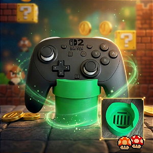 Suporte de Controle Cano Super Mario